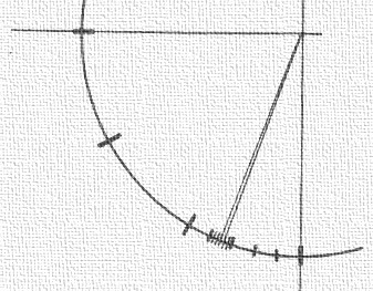 Costruzione dell'angolo di un grado